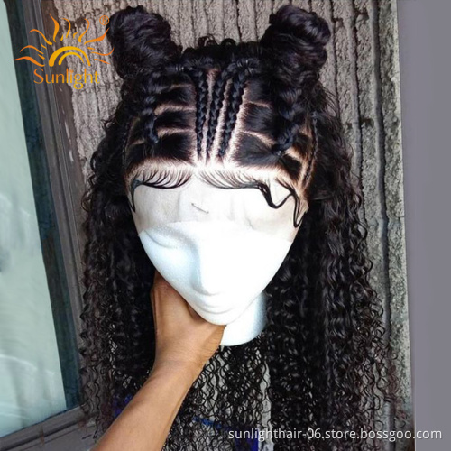 Sunlight 40inch long hair wholesale curly 13X4 lace front wigs human hair RAW WIG for women virgin hair unprocessed wig